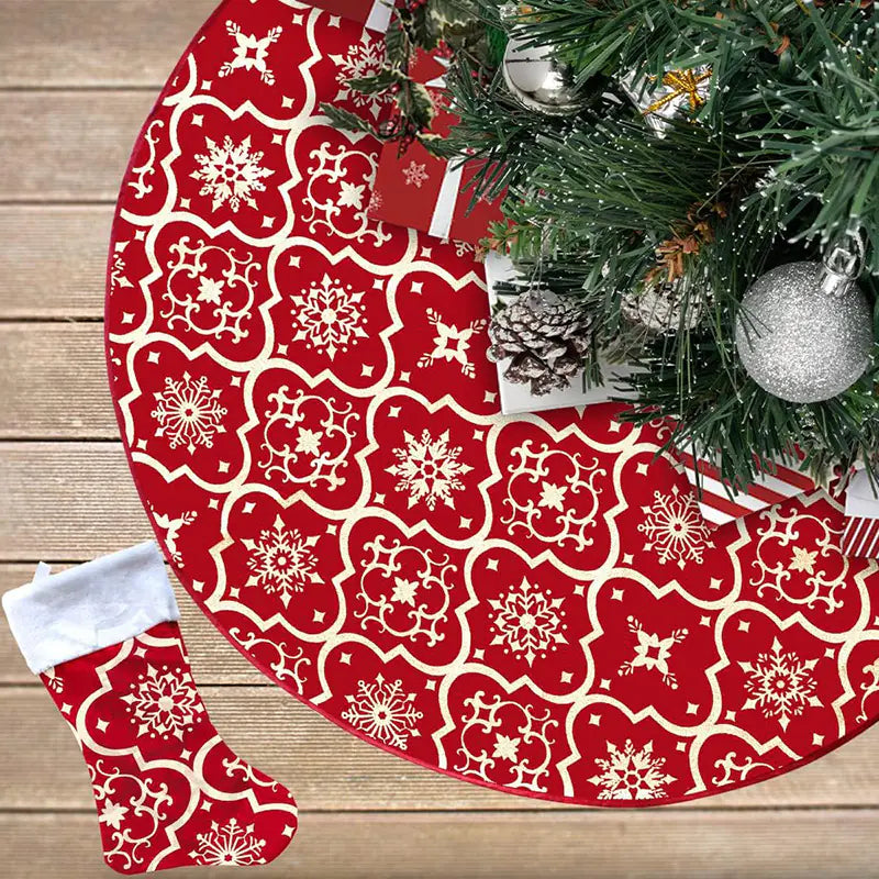 New Christmas Tree Skirt for Outdoor Decoration