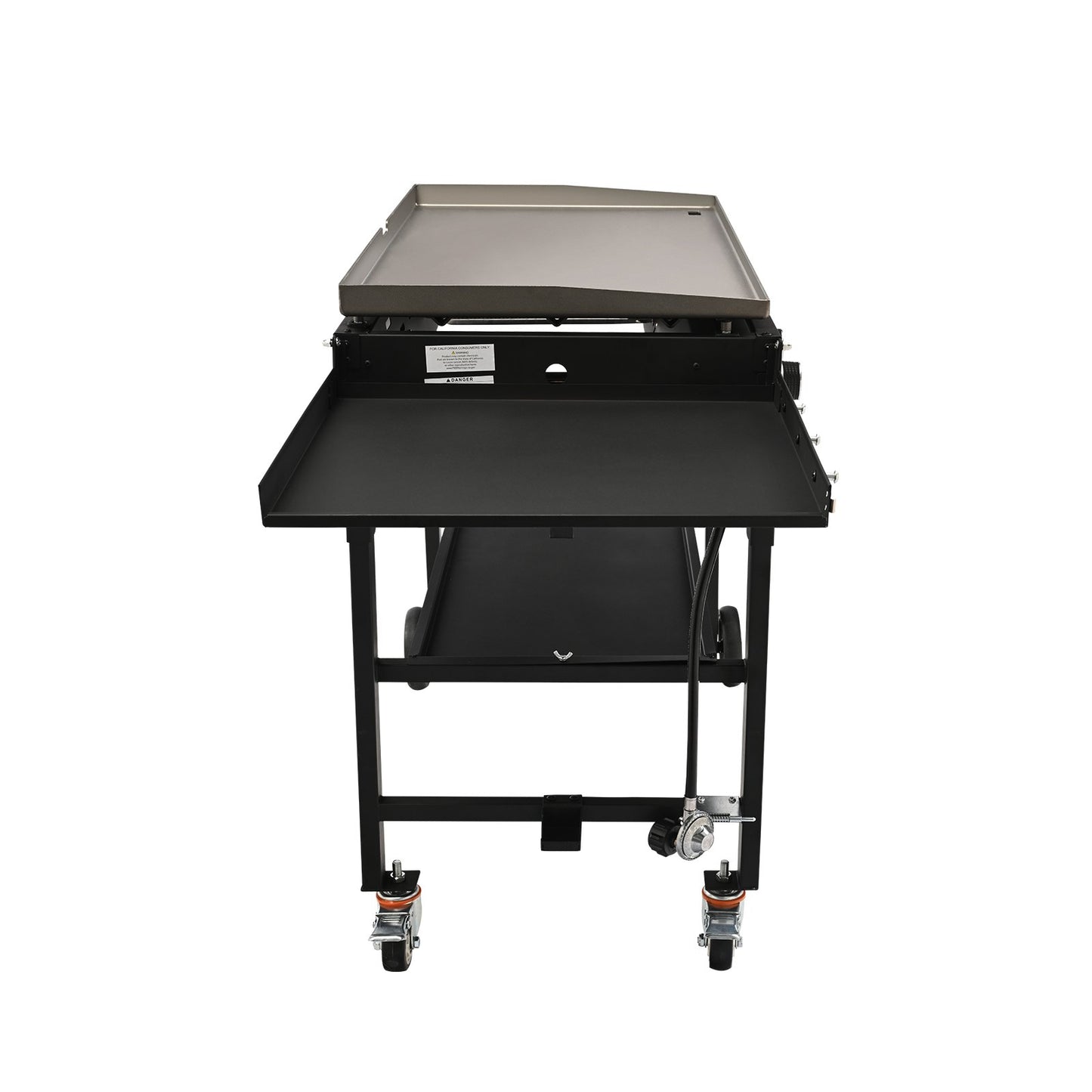 VEVOR Commercial Griddle on Cart, 36" Heavy Duty Manual Flat Top Griddle, Outdoor Cooking Station with Side Shelves, Steel Propane Gas Griddle, 4-Burners Restaurant Portable Tested toStandards-7