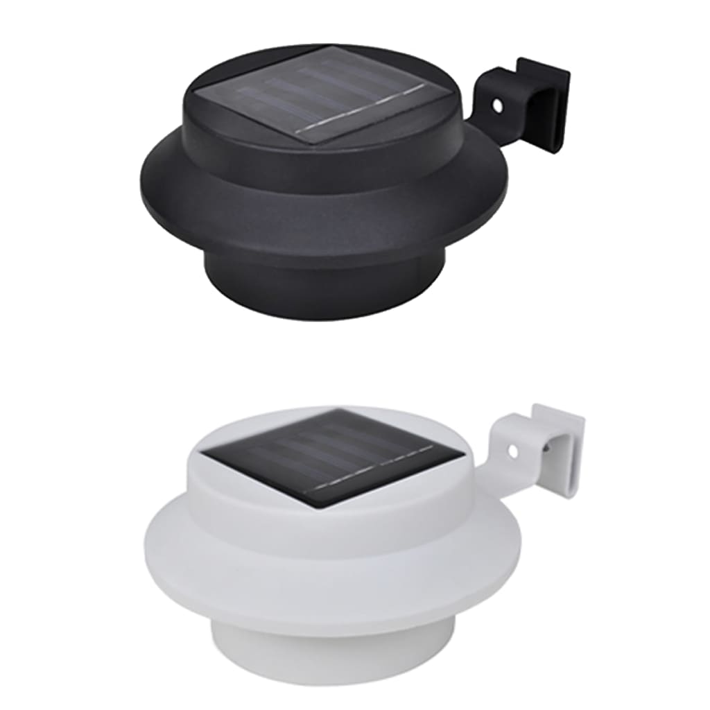 vidaXL Outdoor Solar Lamp Set Sconce Lamp for Porch Fence Light Gutter Light-5