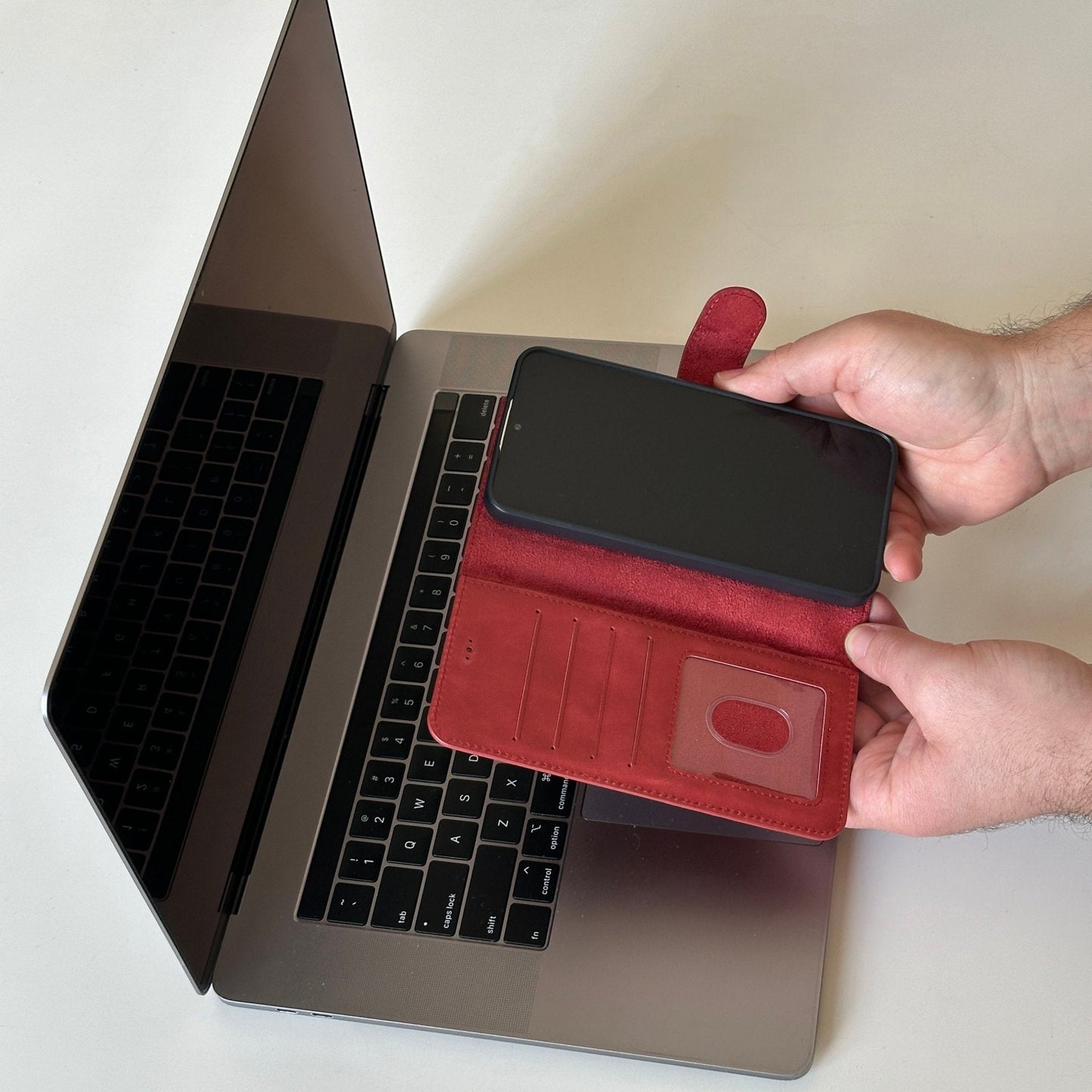 Vegas Premium Leather iPhone 15 Plus Wallet Case with MagSafe | Detachable RFID Blocking Luxury Wallet