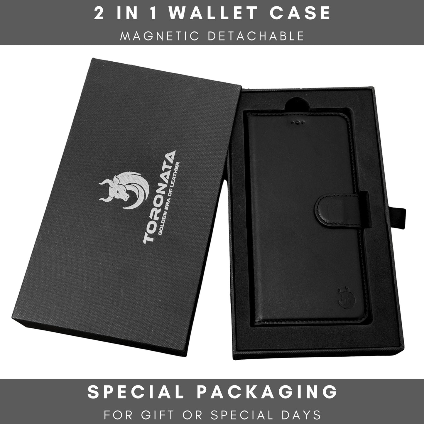 Vegas Premium Leather iPhone 15 Pro Max Wallet Case with MagSafe | Detachable RFID Blocking Luxury Wallet