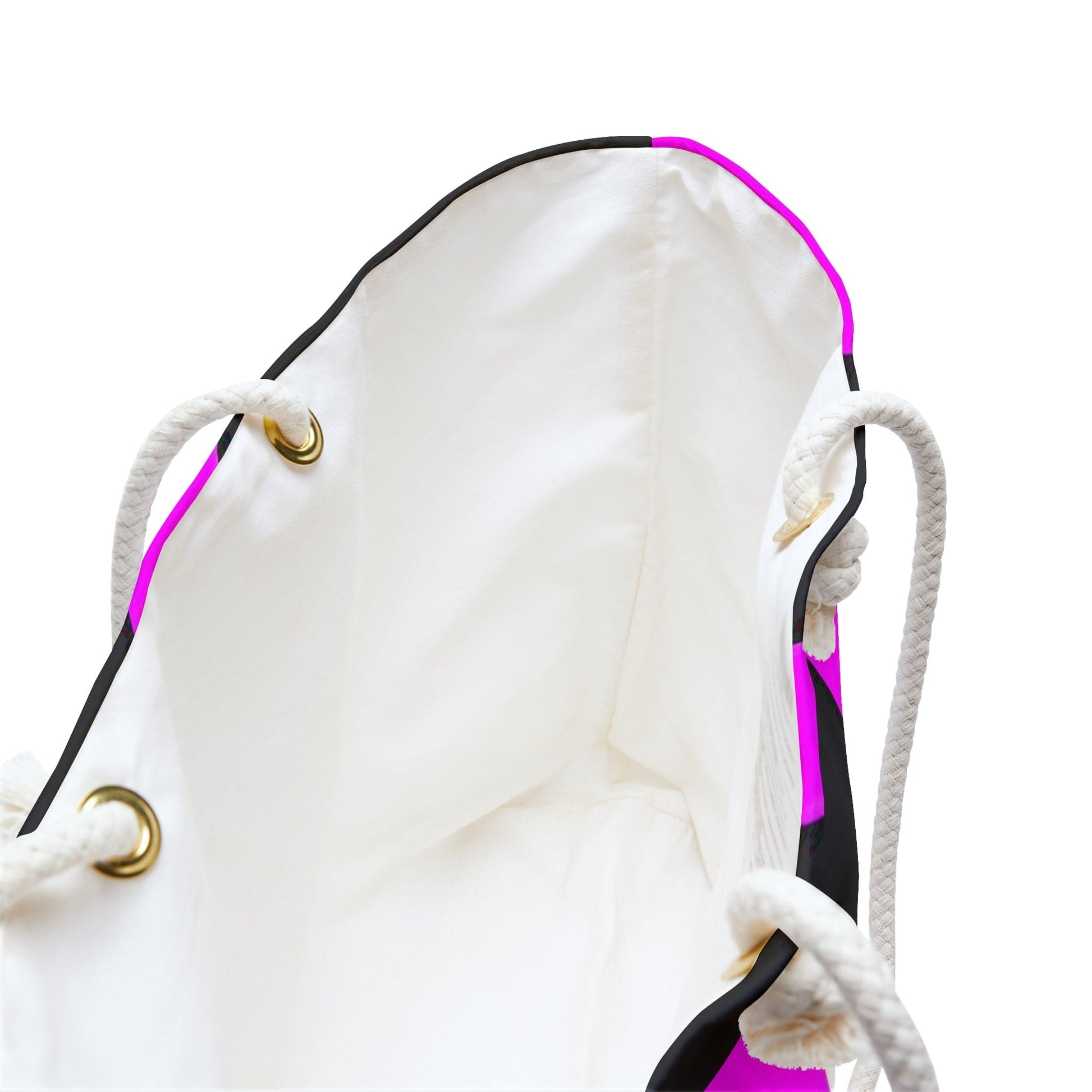 Weekender Tote Bag for Work/school/travel - Black and Pink Pattern-4