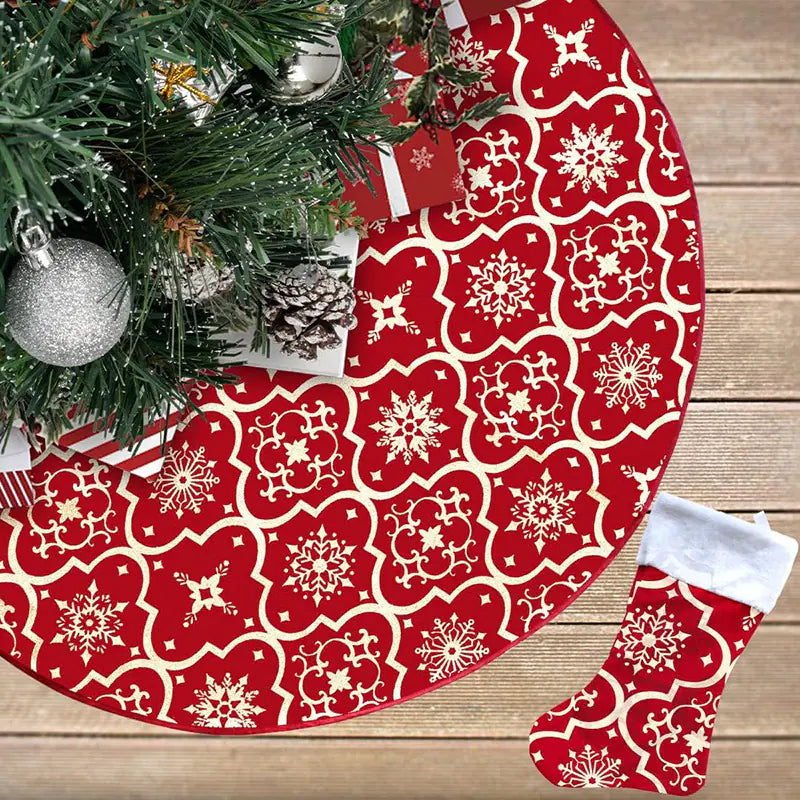 New Christmas Tree Skirt for Outdoor Decoration