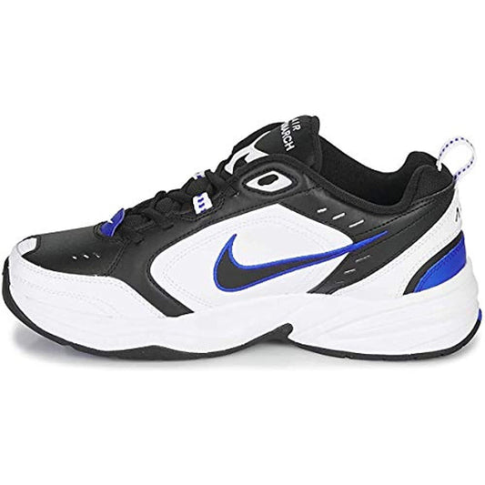 Nike Men's Air Monarch IV Cross Trainer, Black/Black-White-Racer Blue, 12